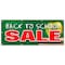 Signmission BACK TO SCHOOL SALE BANNER SIGN boys girls clothes sale discount B-96 Back To School Sale - alternate 1